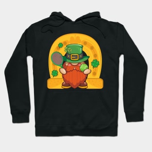 Gnome Playing Tennis St. Patrick's Day Hoodie